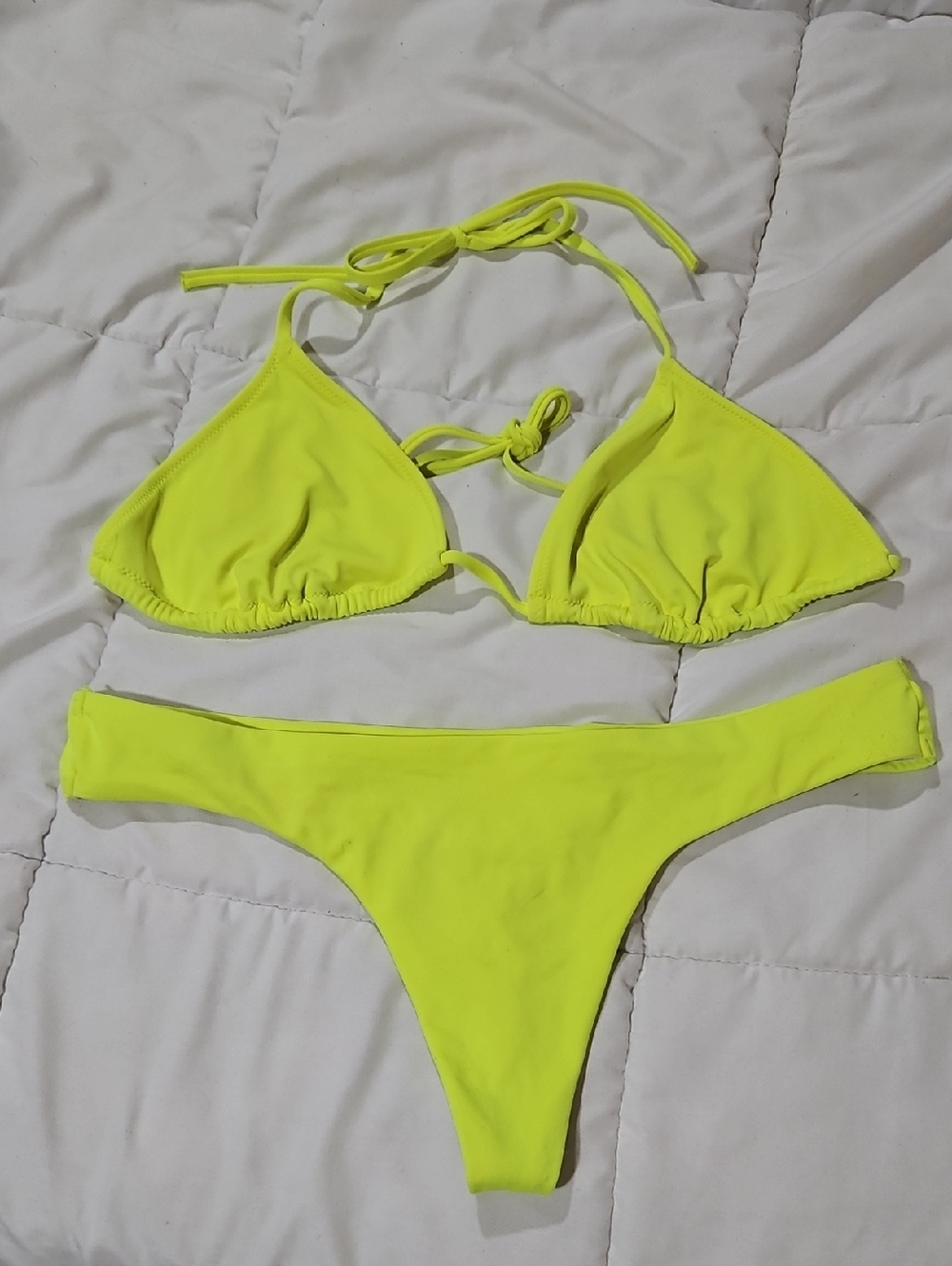 Victoria's Secret Neon "The Sexy Little Thong" Bikini Size Large GUC